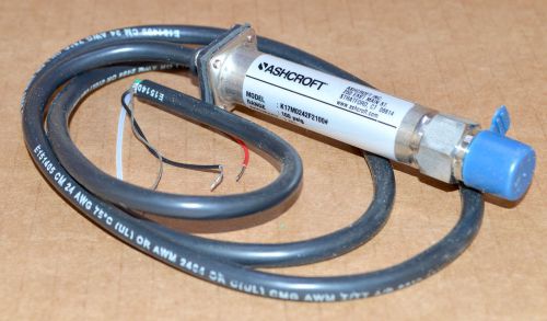 NEW Ashcroft K1-7-M02-42-F2 Pressure Transducer / Transmitter 100 PSIG 4-20mA