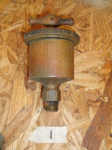 VINTAGE LUNKENHEIMER MARINE No 2 HIT &amp; MISS STEAM ENGINE BRASS OILER  GREASER 1