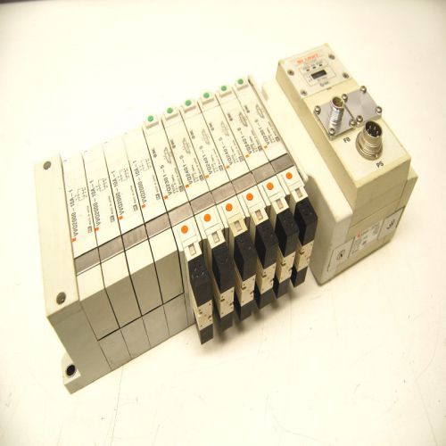 SMC EX240-SDN2 DeviceNet Serial Interface SI Unit w/10 Pneumatic Solenoid Valves