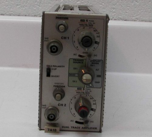 TEKTRONIX 7D18 DUAL TRACE AMPLIFIER MODULAR