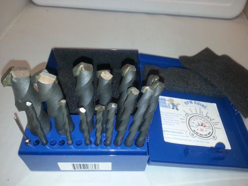 Bad dog tools multi purpose drill bits 3/32 to 1 by 32 for sale