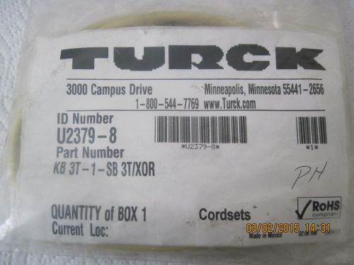 TURCK U2376-8 Cordset - NOS