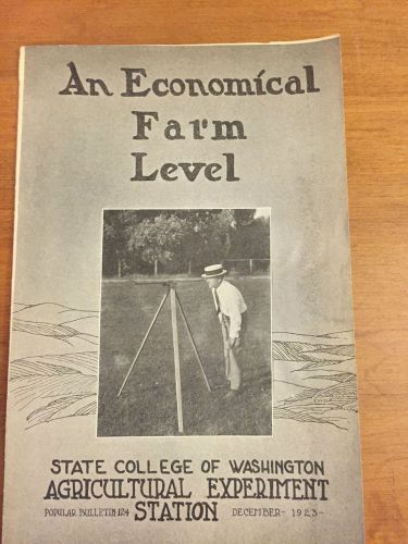 1923 ECONOMICAL FARM LEVEL ORIGINAL DETAILED BROCHURE SURVEYOR