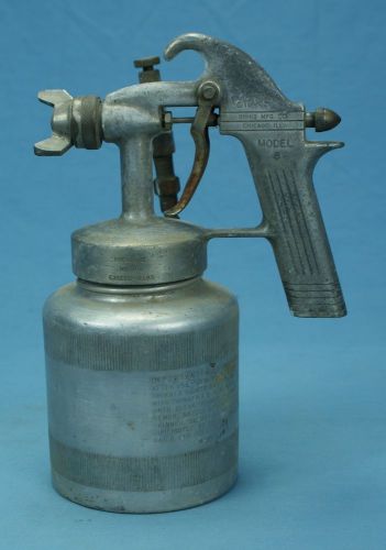 USED BINKS SPRAY PAINT GUN MODEL 8 BINKS MFG CO CHICAGO INSTRUCTIONS on CLEANING