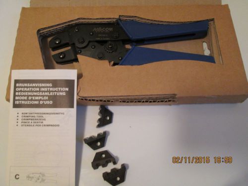 Amp crimping tool model max/com model number 2598-5006-54 (2) die sets included for sale