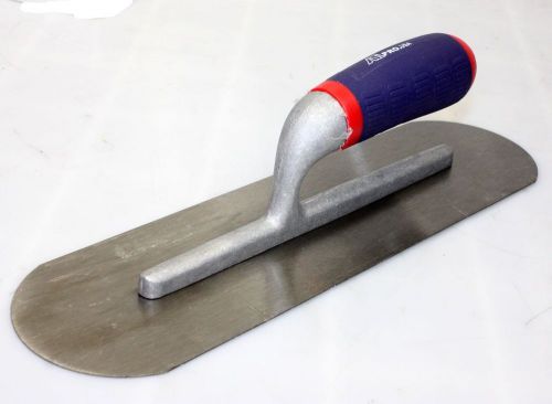 14&#034; x 4&#034; Galvanized Steel Swimming  Pool Concrete Cement Trowel w/ Soft Handle