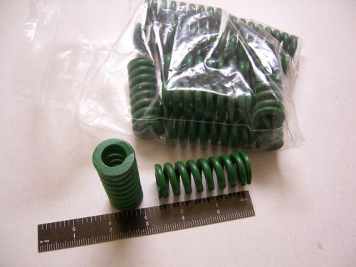 DIE SPRINGS,heavy duty,green,2 1/2 long,machinist,tool,die making,punches,press