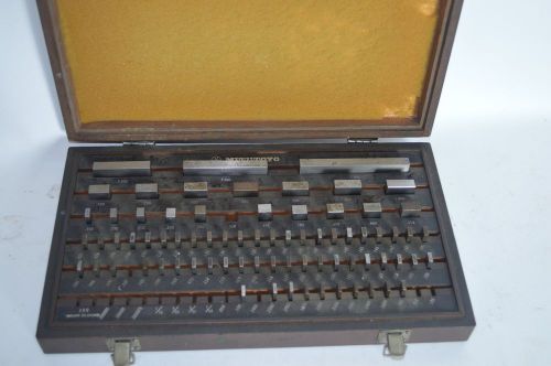 MITUTOYO Precision Rectangular Gage Block Set Code No. 516-904