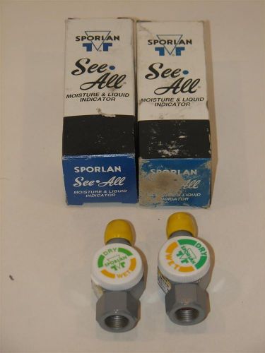 Lot of 2 New -- SA-13FM SPORLAN MOISTURE AND LIQUID INDICATOR