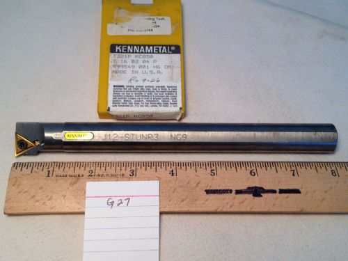 1 NEW 3/4&#034; HEAVY METAL BORING BAR W/ 10 KENNAMETAL T321P CARBIDE INSERTS. G27