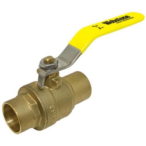 WEBSTONE 51704 1&#034; SWEAT (CXC) FULL PORT BRASS BALL VALVE