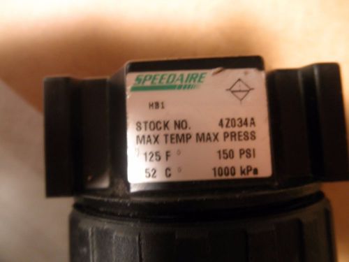 SPEEDAIRE 4Z034A PNEUMATIC REGULATOR FILTER