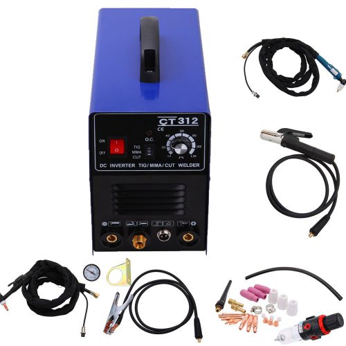 312 Plasma Cutter /TIG / MMA Welder with Electric Digital Display&amp;Pressure Gauge