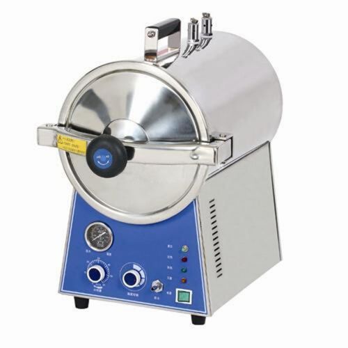 New Dental Lab Portable Pressure 24L Steam Autoclave Sterilizer Stainless Steel