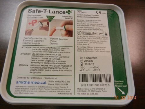 Smiths # 1014, Safe-T-Lance Plus, 21G