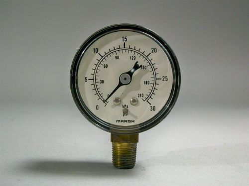 Marsh Instruments J0442 Pressure Gauge 30 KPA 1/8 NPT Male - New