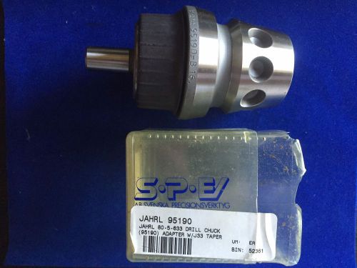 JAHRL 80-5-633 DRILL CHUCK PART NUMBER 95190-B16 ADAPTER W/J33 TAPER