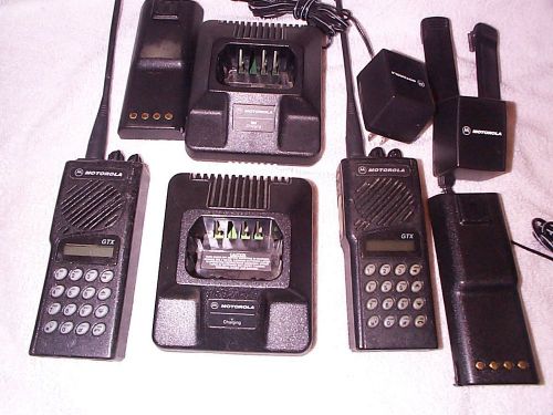 Motorola GTX 800MHZ LTR HANDHELD RADIOS (Qty2)