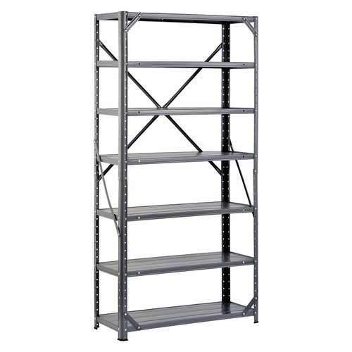 7 Shelf Heavy Duty Steel Shelving Garage Home Office Storage Rack Organizer Unit