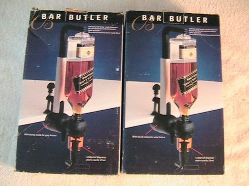 NEW PAIR OF BAR BUTLER Alcohol Dispenser Wine Single Bottle Shot Dispenser 29 ml