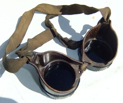 Vntg Bakelite Welding Goggles Steampunk