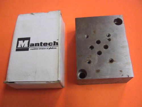 New In Box PHD Inc Mantech Magnaloy SM-952120 Hydraulic Subplate / Manifold