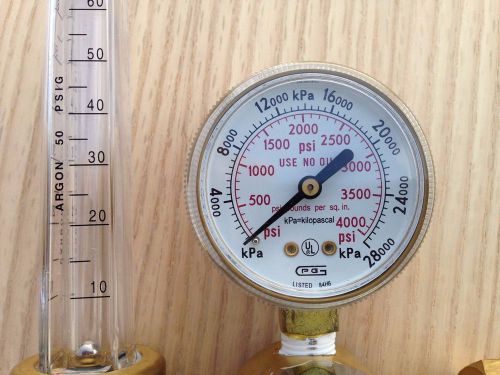 Gentec Flowmeters/Regulators - gw 33-195ar-60 &amp;mig master8 argon cga580