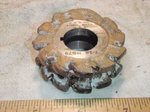 Union 2 1/4&#034; x 3/4&#034; x 7/8&#034; concave  7/16dia side milling cutter hss in wax for sale