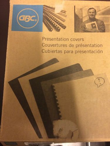 Gbc Proclick Presentation Cover - Letter - 8.50&#034; X 11&#034; - Clear-100 BX. Pre-punch