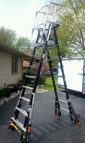 Little Giant 18515 Safety Cage 8&#039; - 14&#039; 1AA 375lb Adjustable Platform Ladder