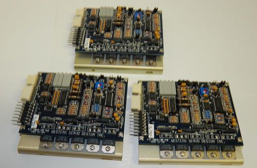 WESTERN SERVO 10026-100 RVB BOARD - LOT OF 3