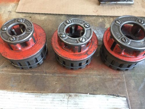 Lot Of 3 Ridgid Dies Pipe Threader