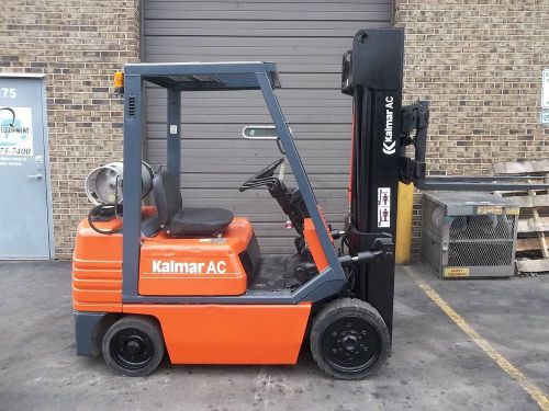 FORKLIFT (22053) KALMAR C50BPS, 5000 LBS CAP. TRIPLE MAST, SIDE SHIFTER