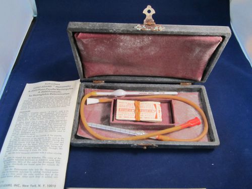 SAHLI ADAMS VINTAGE PROPPER TROPHY HEMACYTOMETER BLOOD PIPETTES AS IS BIN#20