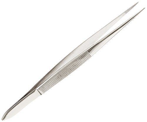 TAMSCO Splinter Forceps Fine Point 4.5-Inch Serrated Stainless Steel Serrated