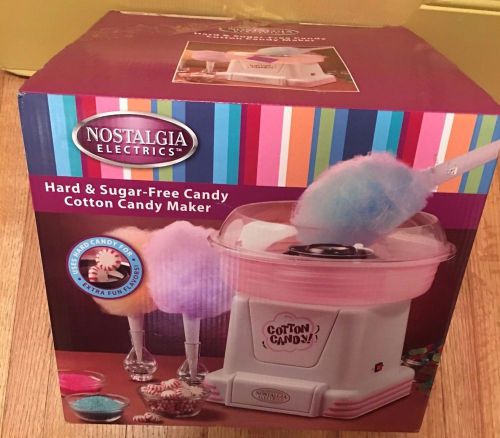 Nostalgia Electrics Hard and Sugar Free Cotton Candy Maker NEW