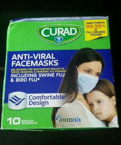 Curad Antiviral Face Mask, 10 Count