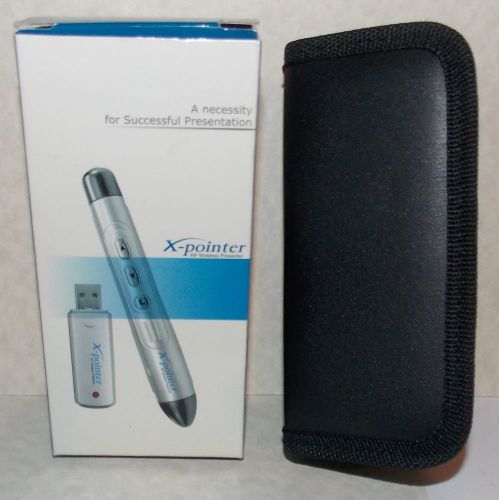 X-POINTER RF WIRELESS LASER PRESENTER USB 50FT. RANGE MODEL #XPT130EX NIB NEW