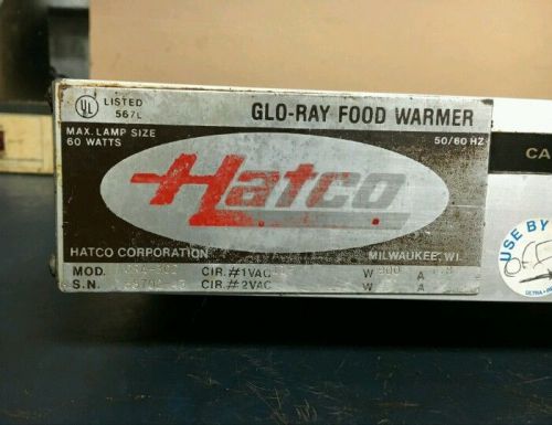 HATCO 30 DUAL INFRARED FOOD WARMER Overhead Pass-Thru Warming Holding Restaurant