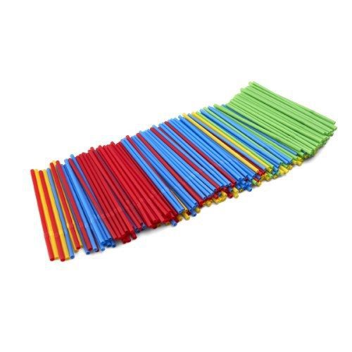 Kizmos Jumbo Flex Straws, Assorted, 250 Count