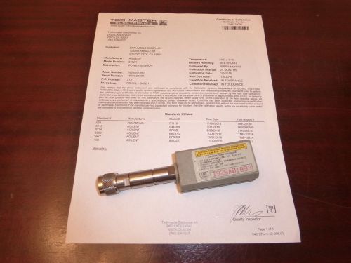 Agilent hp 8482h 100 khz - 4.2 ghz rf power sensor (-10 to + 35dbm) - calibrated for sale