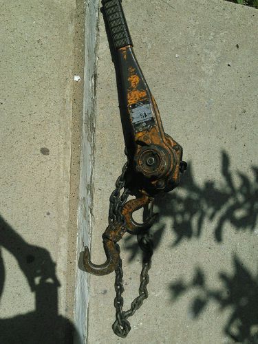 Used Harrington 1 1/2 Hoist W/ 5 ft&#039; and 1.5 ton