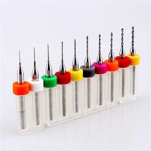 Pop10 Pcs/set PCB Print Circuit Board Carbide Micro Drill Bits 0.3mm -1.2mm Well