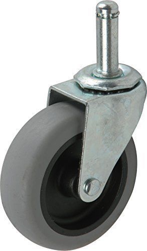 Shepherd hardware 9807 3-inch swivel stem caster, rubber wheel, 7/16-inch stem for sale