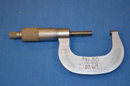 Miitutoyo 0-2&#039; .0001 Micrometer 104-165 ~Make Offer~ *Free Shipping*