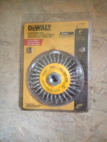 DEWALT DW4925 4-Inch Stringer Bead Wire Wheel/Carbon Steel 5/8-Inch-11 Arbor ...