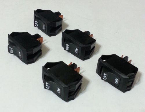 5pcs TE Connectivity Alco PRASA1-16F-BB0HW Rocker Switch SPST Black ON-OFF 16A