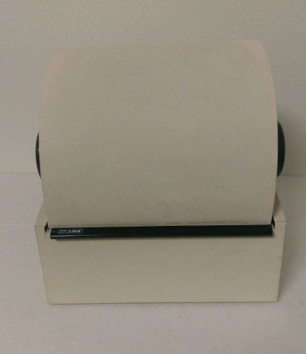 Vintage Rolodex Model 2400T Beige Tan with Bakelite Knobs Zephyr American Corp