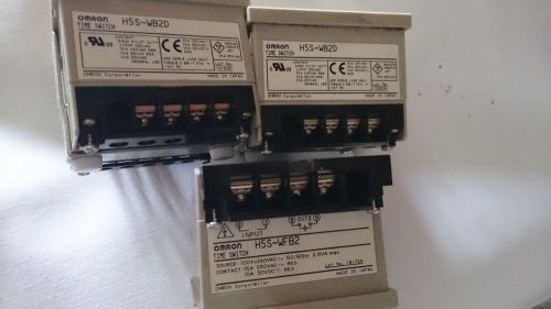 Omron Time Switch 3 pcs - H5S - 2x WB2D + 1x WFB2