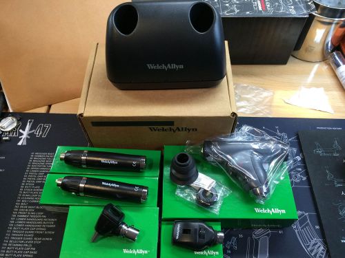 New welch allyn otoscope / opthalomscope diagnostic set for sale